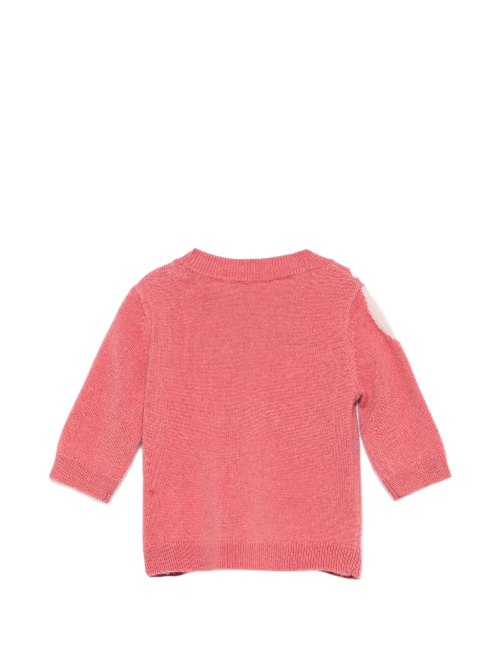 Maglione per neonata Bonpoint Kids rosa con decorazioni intarsiate W06XJUK00010 028C BONPOINT KIDS 