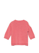 Maglione per neonata Bonpoint Kids rosa con decorazioni intarsiate W06XJUK00010 028C BONPOINT KIDS 