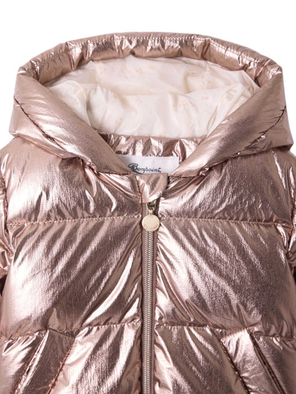 Giubbino Bozen per neonata Bonpoint Kids rosa con finitura metallica W06XOUW00003 032A BONPOINT KIDS 