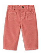 Pantaloni per neonata Bonpoint Kids rosa con trama a coste W06XPAW00006 028 BONPOINT KIDS 