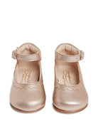 Ballerine per bambina Bonpoint Kids oro con chiusura alla caviglia con fibbia W06XSOL00001 032A BONPOINT KIDS 