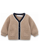 Maglione per neonato Bonpoint Kids beige con scollo a V W06YCAK00004 268A BONPOINT KIDS 