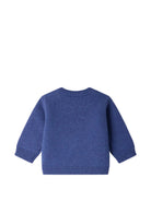 Maglione per neonato Bonpoint Kids blu con decorazione ricamata W06YJUK00002 915B BONPOINT KIDS 