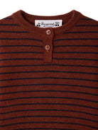 Maglione per neonato Bonpoint Kids marrone con design a righe W06YJUK00003 268A BONPOINT KIDS 
