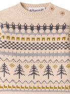 Maglione per neonato Bonpoint Kids beige con decorazione Fair Isle W06YJUK00007 963C BONPOINT KIDS 