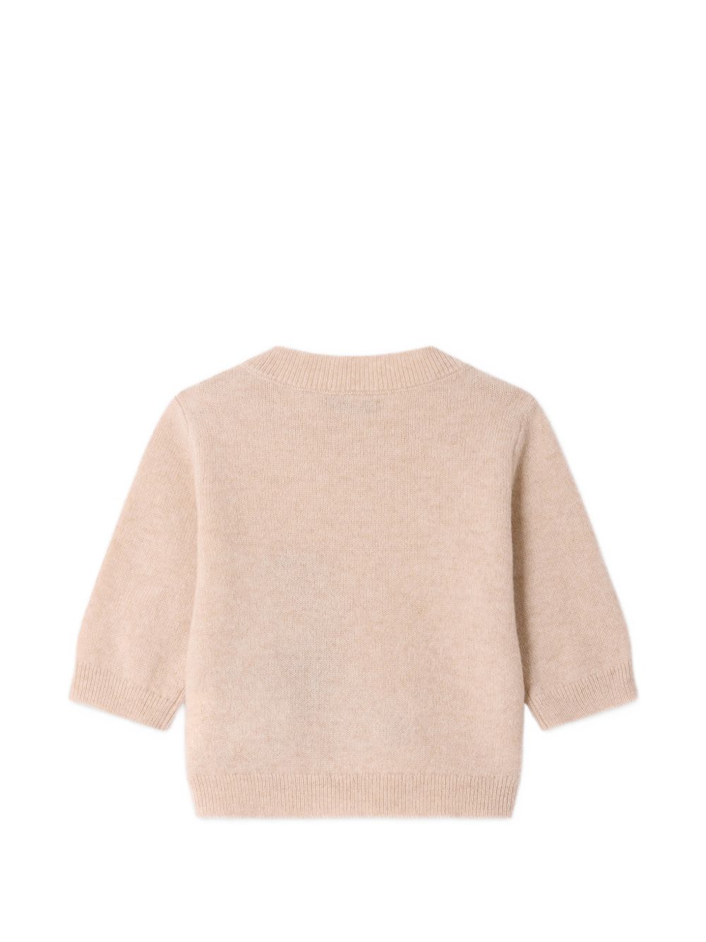 Maglione per neonati Bonpoint Kids beige con motivo orso ricamato W06YJUK00008 160B BONPOINT KIDS 