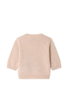 Maglione per neonati Bonpoint Kids beige con motivo orso ricamato W06YJUK00008 160B BONPOINT KIDS 