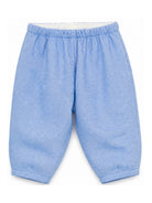 Pantaloni per neonato Bonpoint Kids azzurri con effetto mélange W06YPAW00005 074D BONPOINT KIDS 