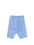 Pantaloni per neonato Bonpoint Kids azzurri con effetto mélange W06YPAW00005 074D BONPOINT KIDS 