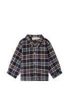 Camicia per neonato Bonpoint Kids blu con motivo a quadri W06YSHW00006 370 BONPOINT KIDS 