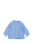 Camicia per neonato Bonpoint Kids azzurra con tessuto in twill W06YSHW00007 074D BONPOINT KIDS 
