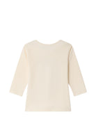 T-shirt per neonato Bonpoint beige con stampa grafica W06YTSK00005 104 BONPOINT KIDS 