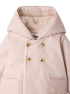 Cappotto per neonata Bonpoint Kids beige con finitura in pelliccia sintetica W06ZOUW00004 060B BONPOINT KIDS 