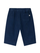 Pantaloni per neonato Bonpoint Kids blu con trama a coste W06ZPAW00001 074 BONPOINT KIDS 