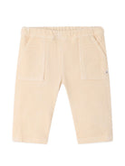 Pantaloni per neonato Bonpoint Kids beige con trama a coste W06ZPAW00003 004 BONPOINT KIDS 