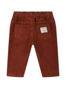 Pantaloni per neonato Bonpoint Kids rossi con trama a coste W06ZPAW00015 068A BONPOINT KIDS 
