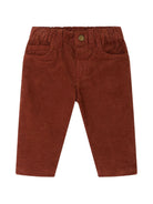 Pantaloni per neonato Bonpoint Kids rossi con trama a coste W06ZPAW00015 068A BONPOINT KIDS 