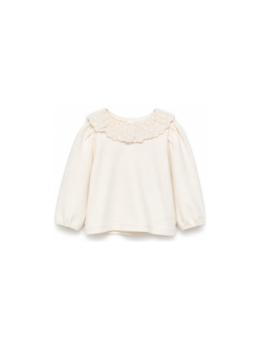 T-shirt per neonata Bonton Kids beige con bordo smerlato BD10021 120 BONTON KIDS 
