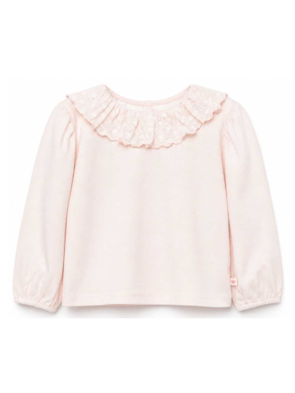 T-shirt per neonata Bonton Kids rosa con bordo smerlato BD10021 301 BONTON KIDS 