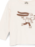 T-shirt per neonata Bonton Kids beige con stampa grafica sul davanti BD10051 120 BONTON KIDS 