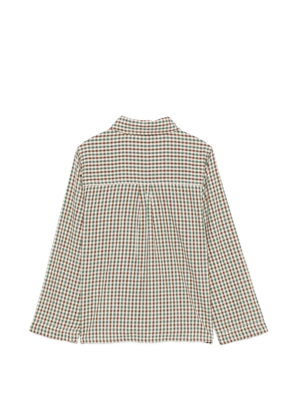 Camicia per bambino Bonton Kids beige con design a quadri BD12013 938 BONTON KIDS 