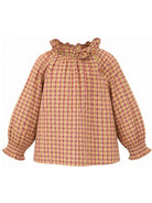 Camicia per bambina Bonton Kids rossa con design a quadri BD12052 947 BONTON KIDS 