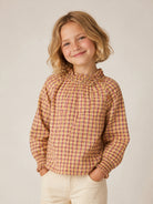 Camicia per bambina Bonton Kids rossa con design a quadri BD12052 947 BONTON KIDS 