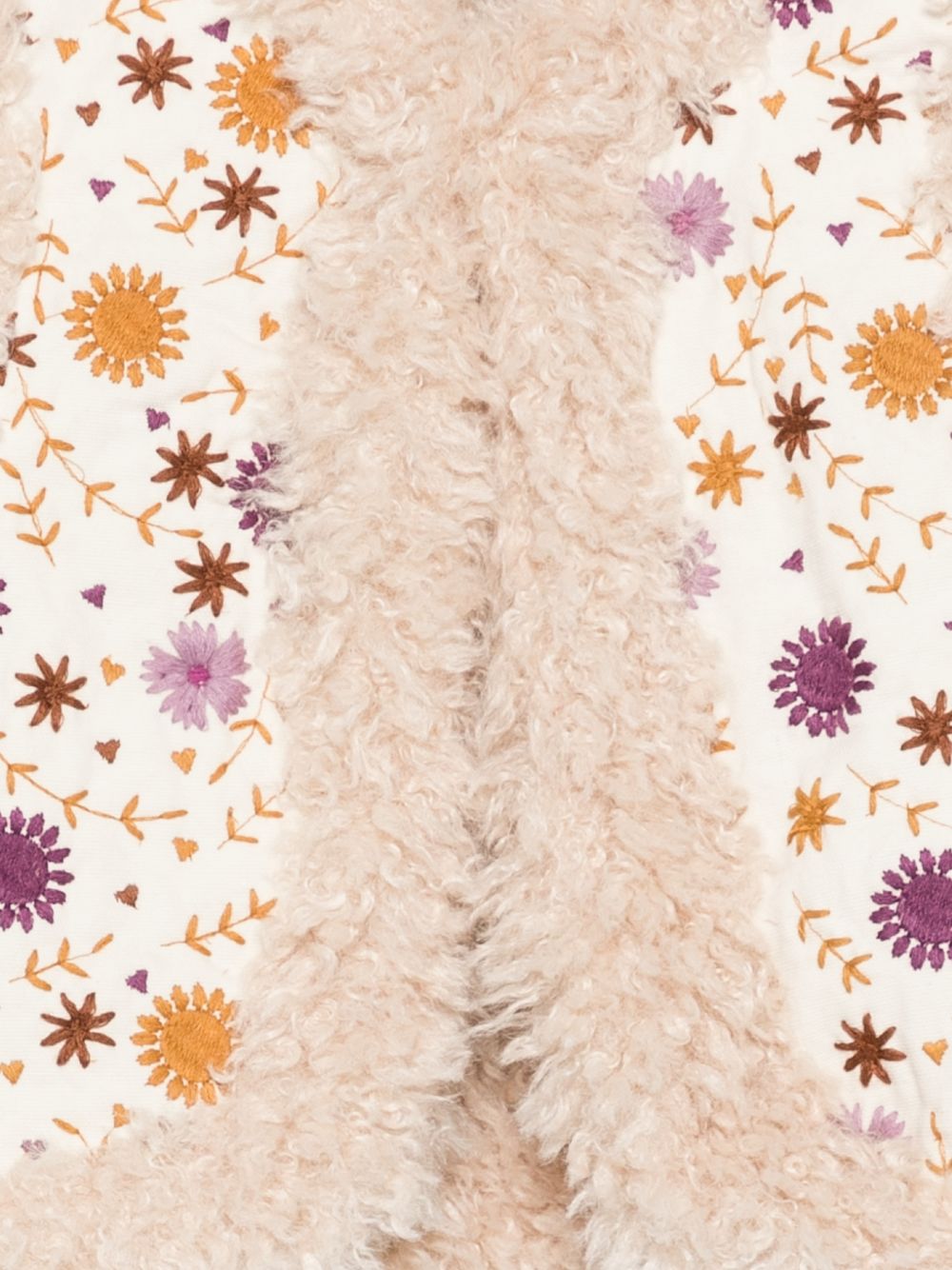 Gilet per bambina Bonton Kids bianco con ricamo floreale BD16022 120 BONTON KIDS 