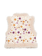 Gilet per bambina Bonton Kids bianco con ricamo floreale BD16022 120 BONTON KIDS 