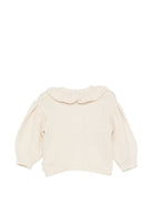 Cardigan Paloma per neonata Bonton Kids bianco con ruches BD18021 120 BONTON KIDS 