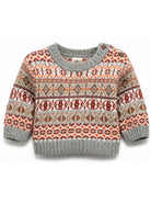 Maglione Fair Isle per neonati Bonton Kids multicolor con abbottonatura BD18071 717 BONTON KIDS 