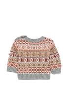 Maglione Fair Isle per neonati Bonton Kids multicolor con abbottonatura BD18071 717 BONTON KIDS 