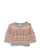 Maglione Fair Isle per neonati Bonton Kids multicolor con abbottonatura BD18071 717 BONTON KIDS 