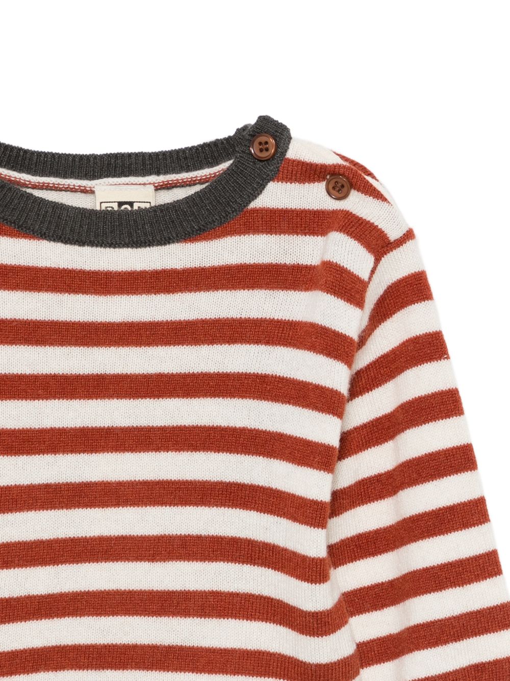 Maglione a righe per neonato Bonton Kids multicolor con girocollo BD18081 612 BONTON KIDS 
