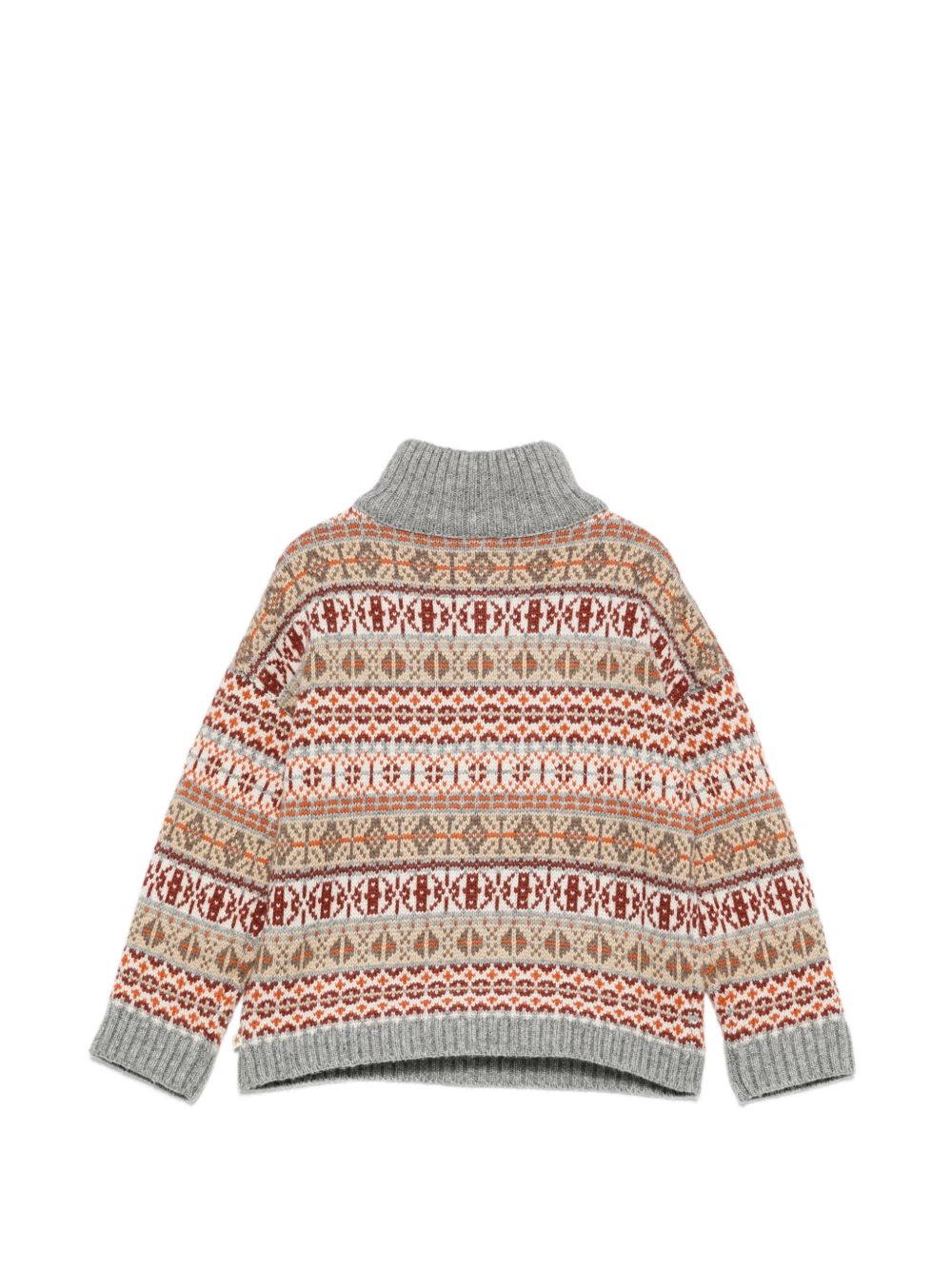 Maglione Leonard per bambini Bonton Kids multicolor con mezza zip BD18083 717 BONTON KIDS 