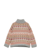 Maglione Leonard per bambini Bonton Kids multicolor con mezza zip BD18083 717 BONTON KIDS 