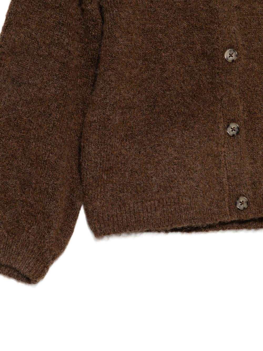 Cardigan Paloma per bambina Bonton Kids marrone con ruches BD18092 610 BONTON KIDS 