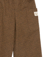 Pantaloni per bambina Bonton Kids marrone con stampa grafica leopardata BD22032 935 BONTON KIDS 