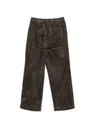 Pantaloni per bambino Bonton Kids verde cachi con trama a coste BD22043 510 BONTON KIDS 