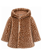 Cappotto per bambina Bonton Kids marrone con cappuccio BD44002 611 BONTON KIDS 