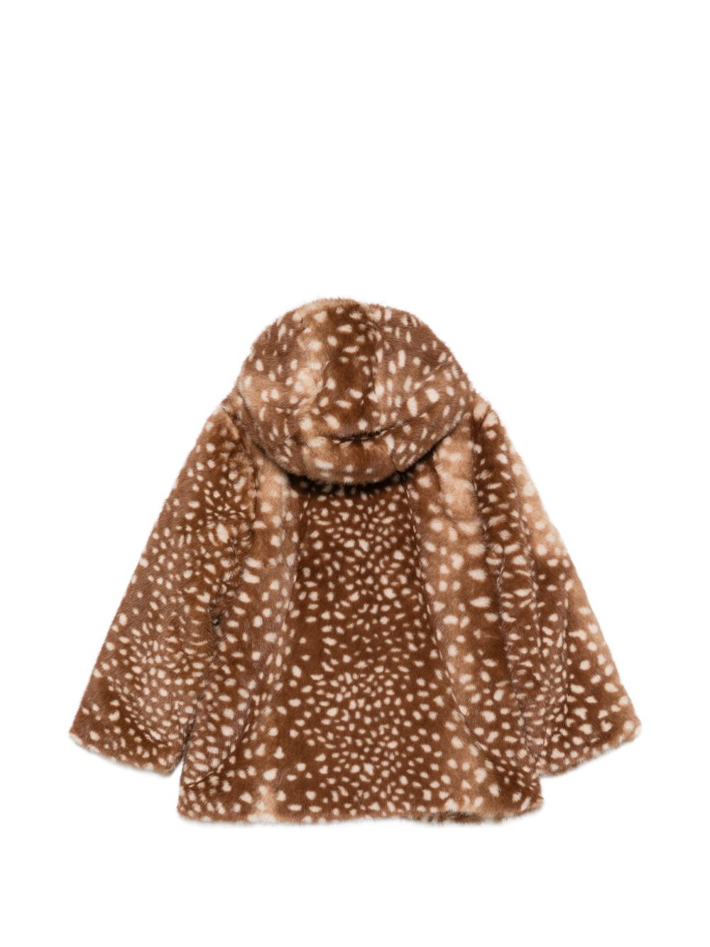 Cappotto per bambina Bonton Kids marrone con cappuccio BD44002 611 BONTON KIDS 