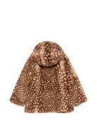 Cappotto per bambina Bonton Kids marrone con cappuccio BD44002 611 BONTON KIDS 