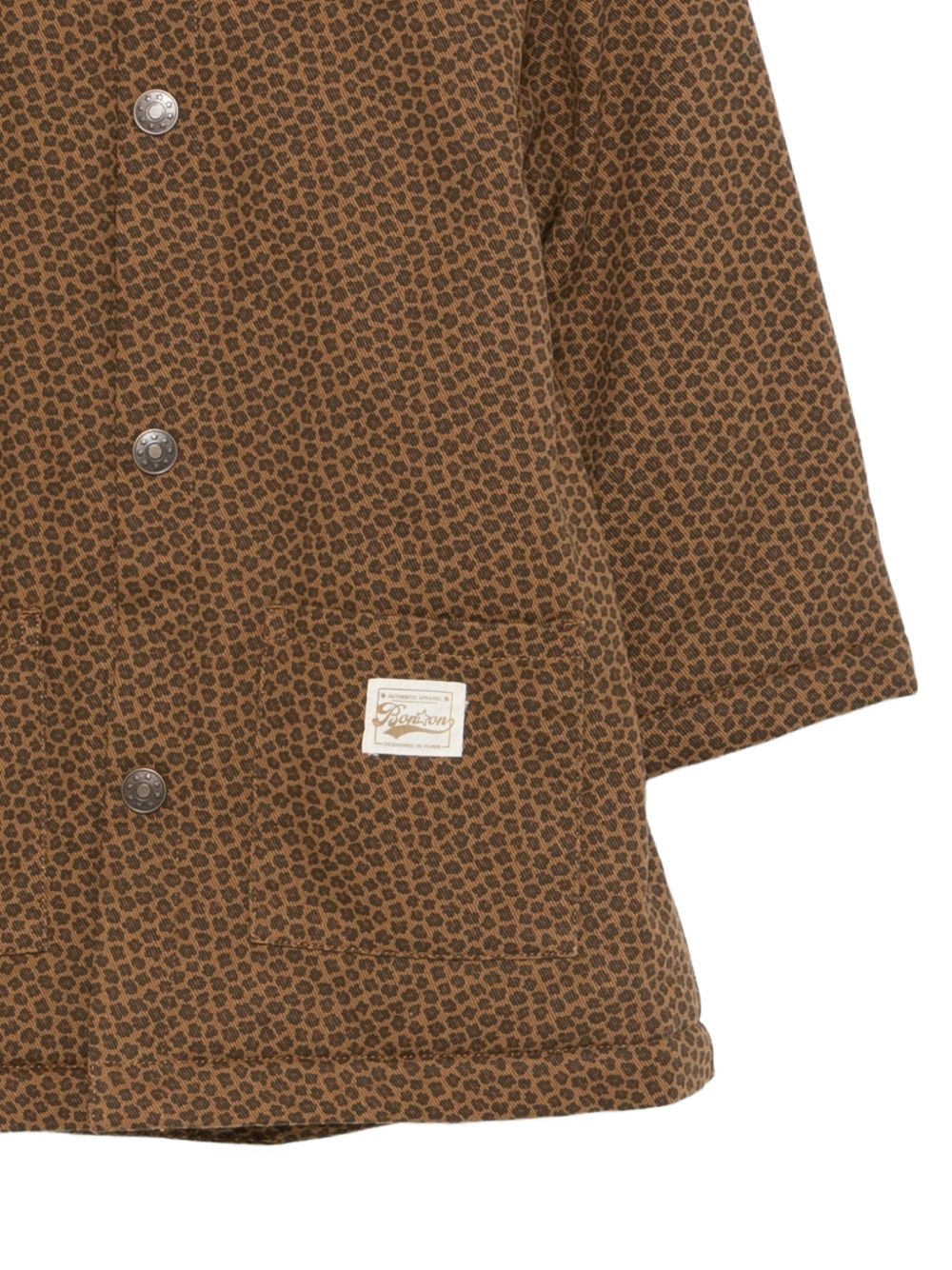 Giubbino per bambina Bonton Kids marrone con stampa grafica leopardata BD44042 935 BONTON KIDS 