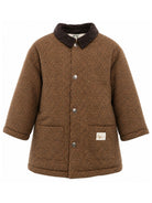 Cappotto per bambina Bonton Kids marrone con stampa grafica leopardata BD44042 935 BONTON KIDS 
