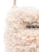Borsa a tracolla Bonton Kids beige con strappo di corda finta in shearling BD99022 120 BONTON KIDS 