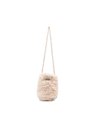 Borsa a tracolla Bonton Kids beige con strappo di corda finta in shearling BD99022 120 BONTON KIDS 