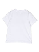 T-shirt per neonato Boss Kids bianca con stampa logo sul davanti J05P12 10P BOSS KIDS 