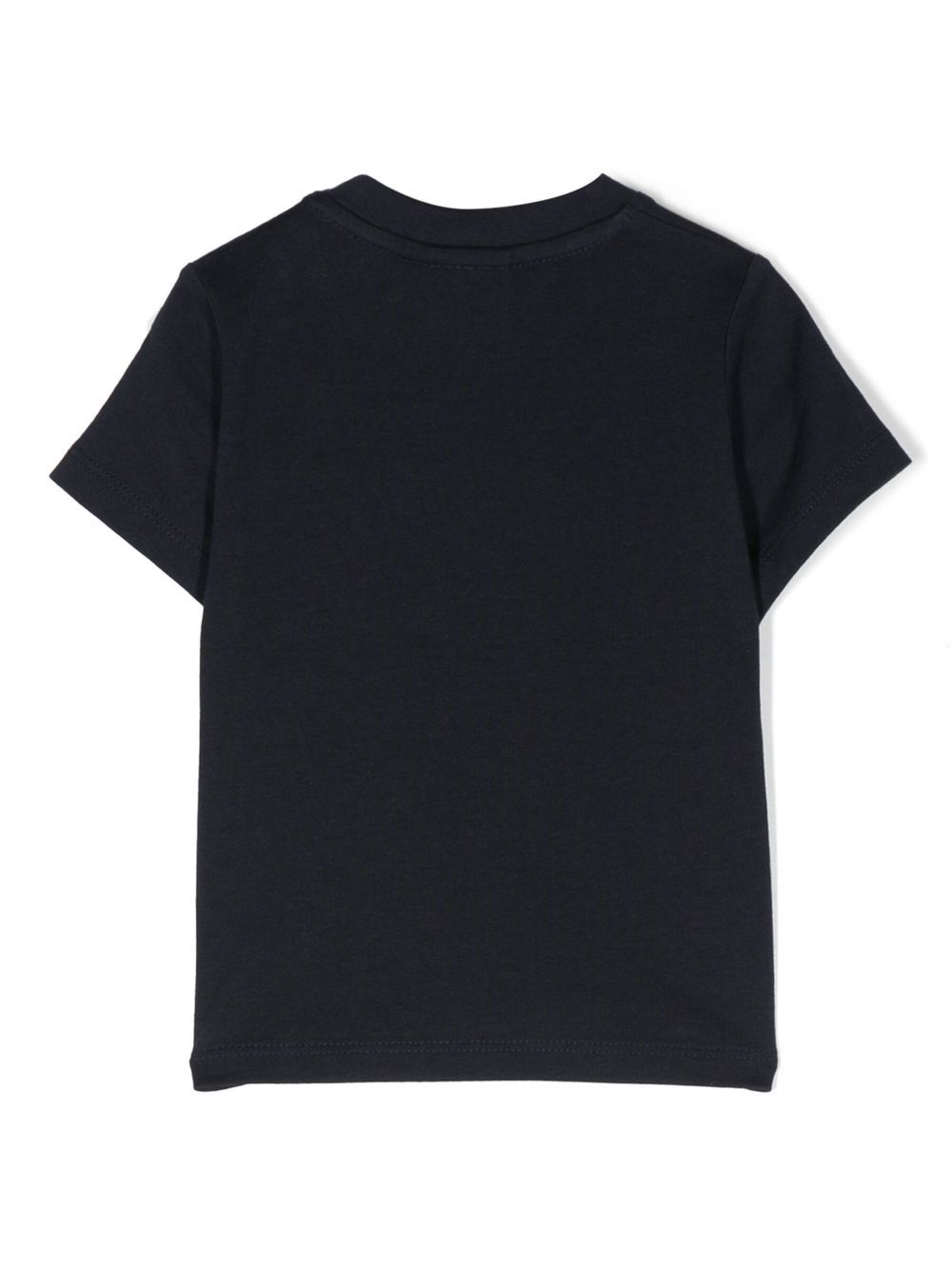 T-shirt per neonato Boss KIds blu con stampa logo sul davanti J05P12 849 BOSS KIDS 