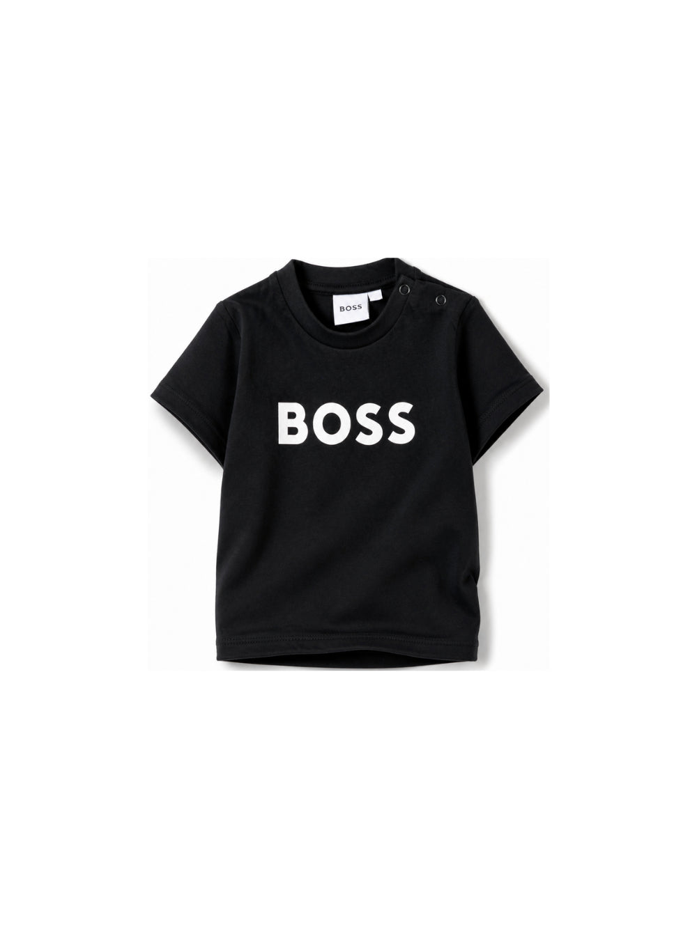 T-shirt per neonato Boss KIds blu con stampa logo sul davanti J05P12 849 BOSS KIDS 