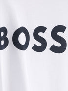 T-shirt per bambino Boss Kids bianca con stampa logo sul davanti J25P24 10P BOSS KIDS 